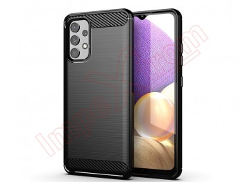 Black carbon fibre type case for Samsung Galaxy A13 4G, SM-A135