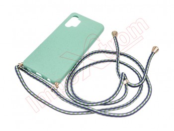 Green case with lanyard for Samsung Galaxy A32 5G (SM-A326)