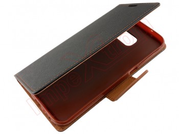 Black and brown book case for Samsung Galaxy S7, G930