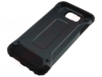 Black rigid and semi-rigid chassis case for Samsung Galaxy S7 Edge, G935F