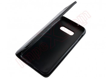 Black book case leather effect with internal holder and magnetic close for Samsung Galaxy S10e / S10 Lite, G970F