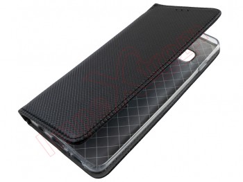 Black book case leather effect with internal holder and magnetic close for Samsung Galaxy S10, G973