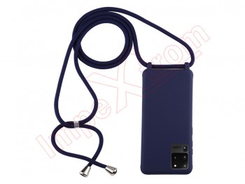 Blue case with lanyard for Samsung Galaxy S20 Ultra (SM-G988)