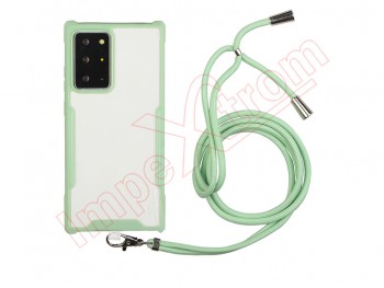 Funda verde y transparente con cordón para Samsung Galaxy S20 Ultra (SM-G988)