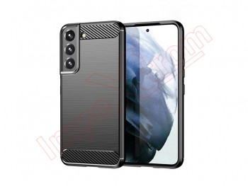 Carbon fibre effect black case for Samsung Galaxy S22 5G, SM-S901