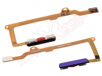 Cable flex con botón lector / sensor de huellas violeta / púrpura para Huawei P40 Lite, JNY-L21A, JNY-L01A, JNY-L21B, JNY-L22A, JNY-L02A, JNY-L22B / P40 Lite 5G
