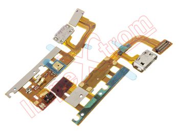 Flex con conector de accesorios y carga Micro USB con sensor de proximidad y luz, cable coaxial Huawei Ascend P6