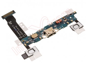 Lower plate with micro usb connector and main key for Samsung Galaxy Note 4 Duos, N9100