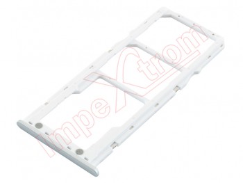 White / silver Dual SIM + micro SD tray for Samsung Galaxy A22 5G, SM-A226