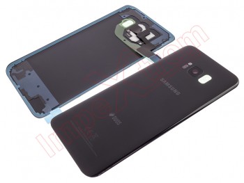 Tapa de batería Service Pack negra para Samsung Galaxy S8 Plus, G955FD, logo Duos
