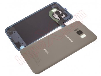 Tapa de batería Service Pack dorada para Samsung Galaxy S8 Plus, G955FD logo duos