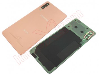 Golden battery cover Service Pack for Samsung Galaxy A7 2018 Duos, (SM-A750F)