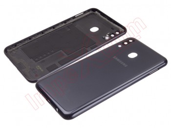 Tapa de batería Service Pack negra carbón "Charcoal black" para Samsung Galaxy M20 (SM-M205FN)
