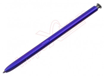 Stylus pen genérico azul "aura glow" con pulsador negro para Samsung Galaxy Note 10, SM-N970 / Galaxy Note 10 Plus, SM-N975