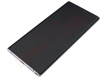 Black full screen DYNAMIC AMOLED with aura white frame for Samsung Galaxy Note 10 Plus, SM-N975F / Galaxy Note 10 Plus 5G, SM-N976