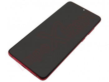 Service pack full screen Dynamic AMOLED 2X with Aura red frame for Samsung Galaxy S20 Plus, G985F / Galaxy S20 Plus 5G, G986F