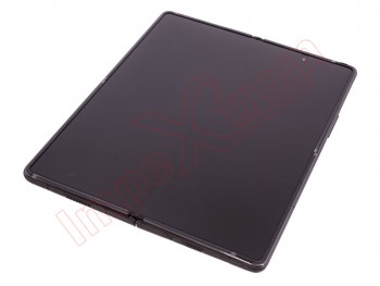 Pantalla Service Pack completa Dynamic AMOLED 2X negra con marco color gris "Mystic Grey / Thom Browne" para Samsung Galaxy Z Fold 2 5G, SM-F916B