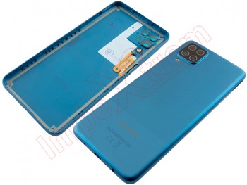 Blue battery cover Service Pack with fingerprint reader for Samsung Galaxy A12, SM-A125