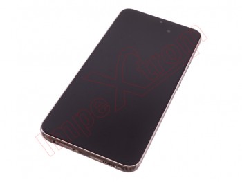 Full screen service pack Dynamic AMOLED 2X with pink gold frame for Samsung Galaxy S22+ 5G, SM-S906