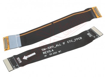 Flex principal de interconexión de la placa base a la placa auxiliar para Samsung Galaxy S23, SM-S911