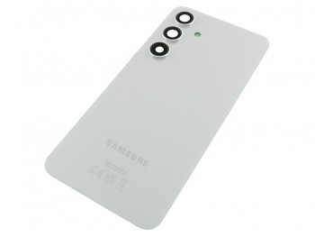 Carcasa trasera / Tapa de batería color gris mármol (marble grey) para Samsung Galaxy S24 5G, SM-S921B