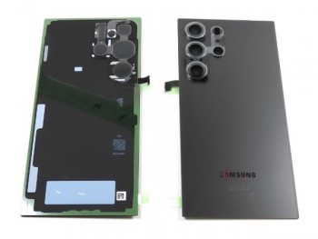 Carcasa trasera / Tapa de batería color negro titanio (titan black) para Samsung Galaxy S24 Ultra, SM-S928B