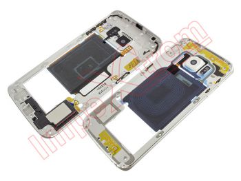 Carcasa interior trasera blanca para Samsung Galaxy S6 Edge, G925F
