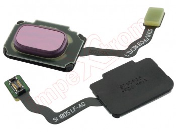 Botón home / lector huella lila púrpura para Samsung Galaxy S9, G960F / Galaxy S9 Plus, G965F