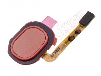 Coral red home button with fingerprint sensor for Samsung Galaxy A20e (SM-A202)
