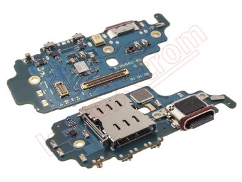 Placa auxiliar Service Pack con micrófono, conector de carga, datos y accesorios USB Tipo C y lector de tarjetas SIM para Samsung Galaxy S21 Ultra 5G, SM-G998B