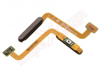 Cable flex con botón de encendido y lector / sensor de huellas marrón / negro para Samsung Galaxy M53, SM-M536