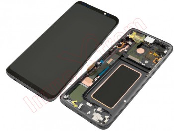 Titanium gray full screen Service Pack housing housing with frame Super AMOLED for Samsung Galaxy S9 Plus, G965F/SD