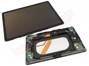 black-full-screen-service-pack-housing-housing-with-frame-super-amoled-for-tablet-samsung-galaxy-tab-s4-10-5-sm-t830-sm-t835