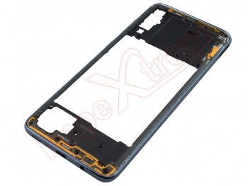 Carcasa frontal / chasis intermedio con marco negro para Samsung Galaxy A70, SM-A705F