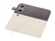 cream-battery-service-pack-cover-and-super-amoled-rear-screen-for-samsung-galaxy-z-flip3-sm-f711b