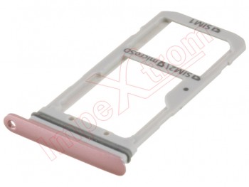 Bandeja dual SIM + micro SD rosa para Samsung Galaxy S7 Edge, G935