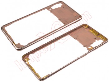 Back cover / housing with golden frame for Samsung Galaxy A7 2018, SM-A750