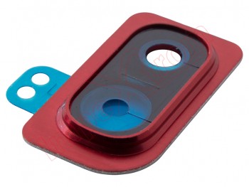 Embellecedor rojo de cámaras traseras para Samsung Galaxy A10, SM-A105F/DS