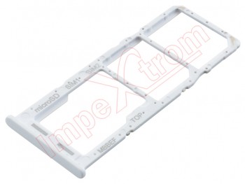 Bandeja Dual SIM + MicroSD blanca para Samsung Galaxy M22, SM-M225