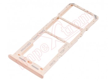 Bandeja Dual SIM + microSD color rosa melocotón para Samsung Galaxy A23 5G, SM-A236U