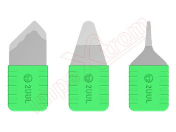 Kit 3 herramientas apertura con diferentes profundidades de corte, en blister