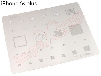 Metal welding / reballing template for iPhone 6S Plus, A1634 / A1687 / A1699