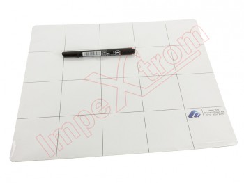 Magnetic board to organize your repairs with black pen 30cm x 25cm