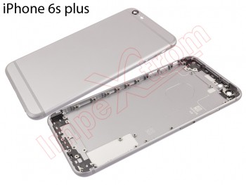 Gray space back housing without logo for Apple Phone 6S plus 5.5 inch