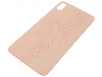Generic Gold battery cover without logo with bigger camera hole for iPhone XS Max, A1921, A2101, A2102, A2104