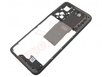 Carcasa frontal / central con marco negro acero "Steel black" y antena NFC para Huawei Honor X7
