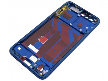 Middle housing with blue frame and side buttons for Huawei Honor 9, STF-L09
