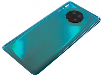 Tapa de batería genérica verde esmeralda "Emerald green" con lente de cámaras para Huawei Mate 30, TAS-L09 / TAS-L29 / TAS-AL00 / TAS-TL00