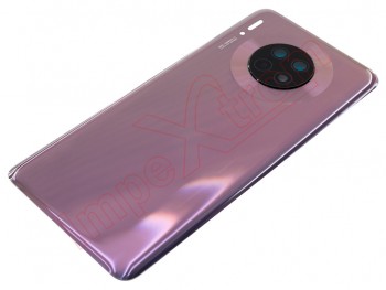 Tapa de batería genérica púrpura cósmico "Cosmic purple" con lente de cámaras para Huawei Mate 30, TAS-L09 / TAS-L29 / TAS-AL00 / TAS-TL00