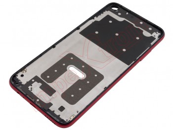 Carcasa frontal / central con marco rojo para Huawei P40 Lite E